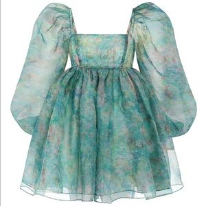 1X Selkie The Abbot Secret Garden Silk Gauze Puff Dress